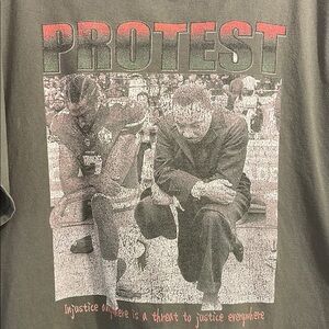 Protest “Injustice Anywhere is a Threat to Justice Everywhere” 2XL Graphic Tee